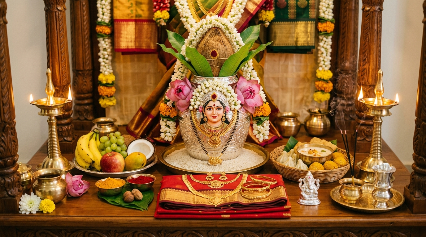 Varalakshmi Vratham (వరలక్ష్మీ వ్రతం - సకల ఐశ్వర్యప్రదాయిని వ్రతకల్పం) Celebration (2026)