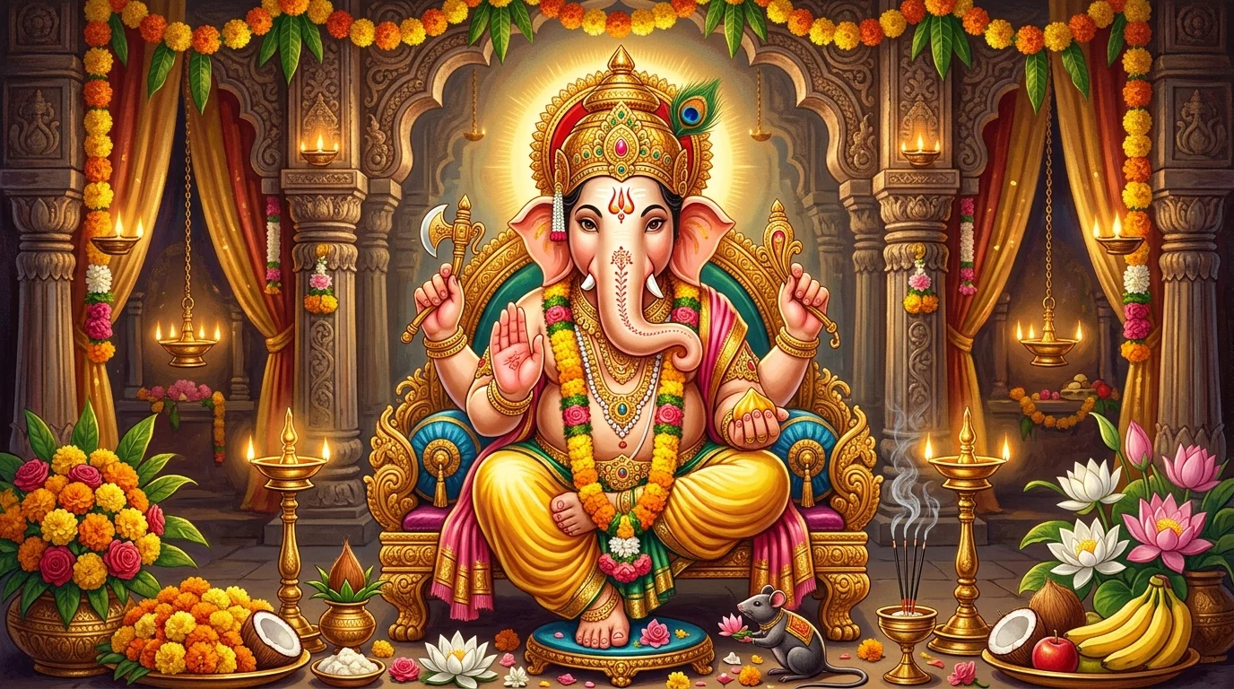 Lord Vinayaka idol for Vinayaka Chavithi celebration